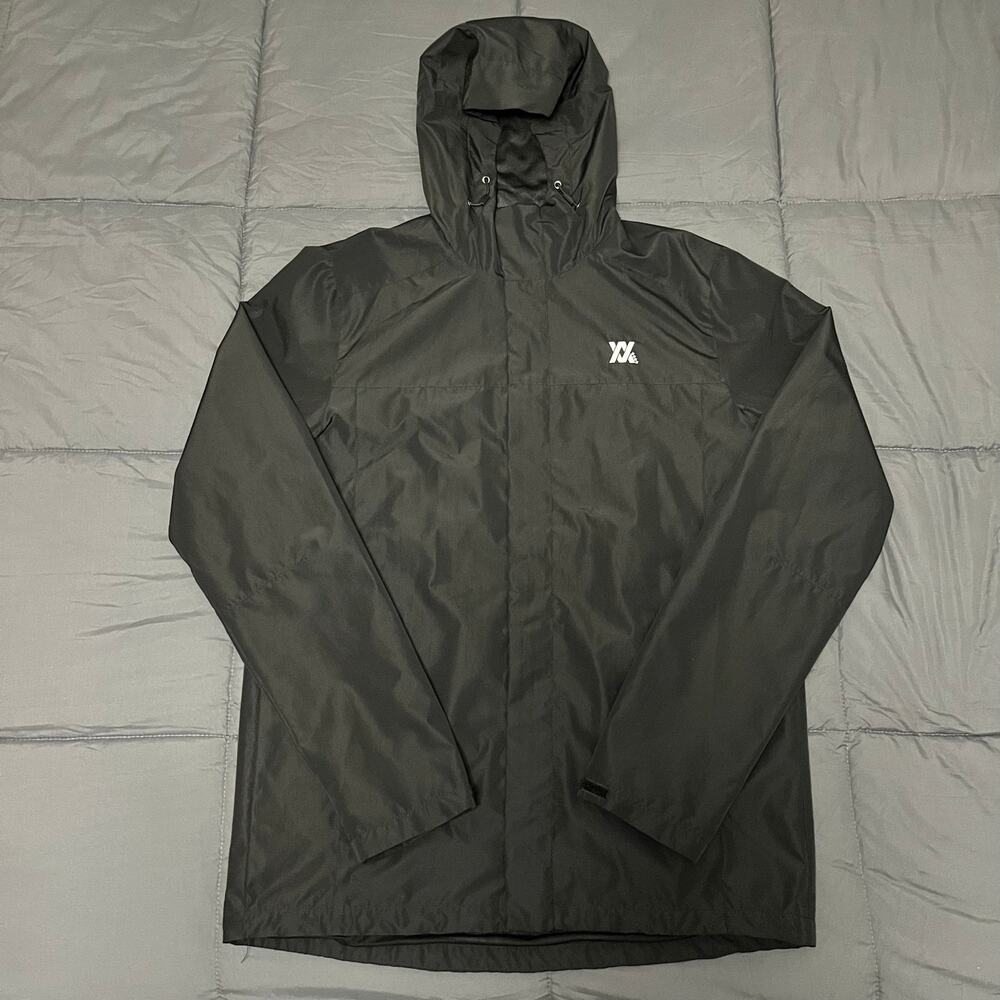 Dixxon Flannel Co Black Tech Windbreaker Jacket Mens Size Large Tall